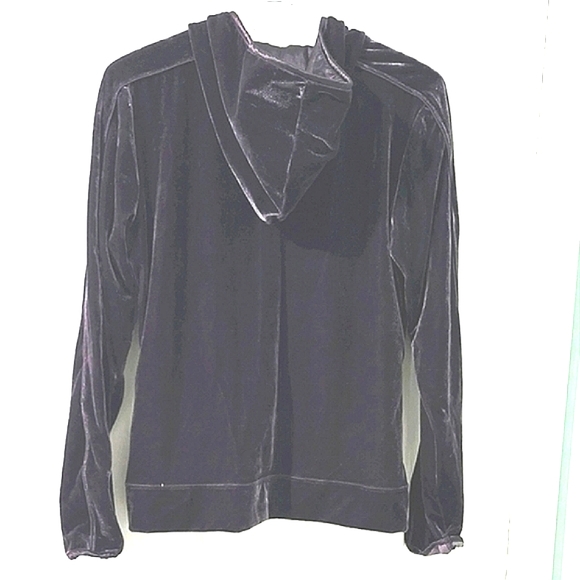 Plus Size 01 Optionelle Women's Satin Full-Zip Hoodie Sweater - Picture 2 of 13